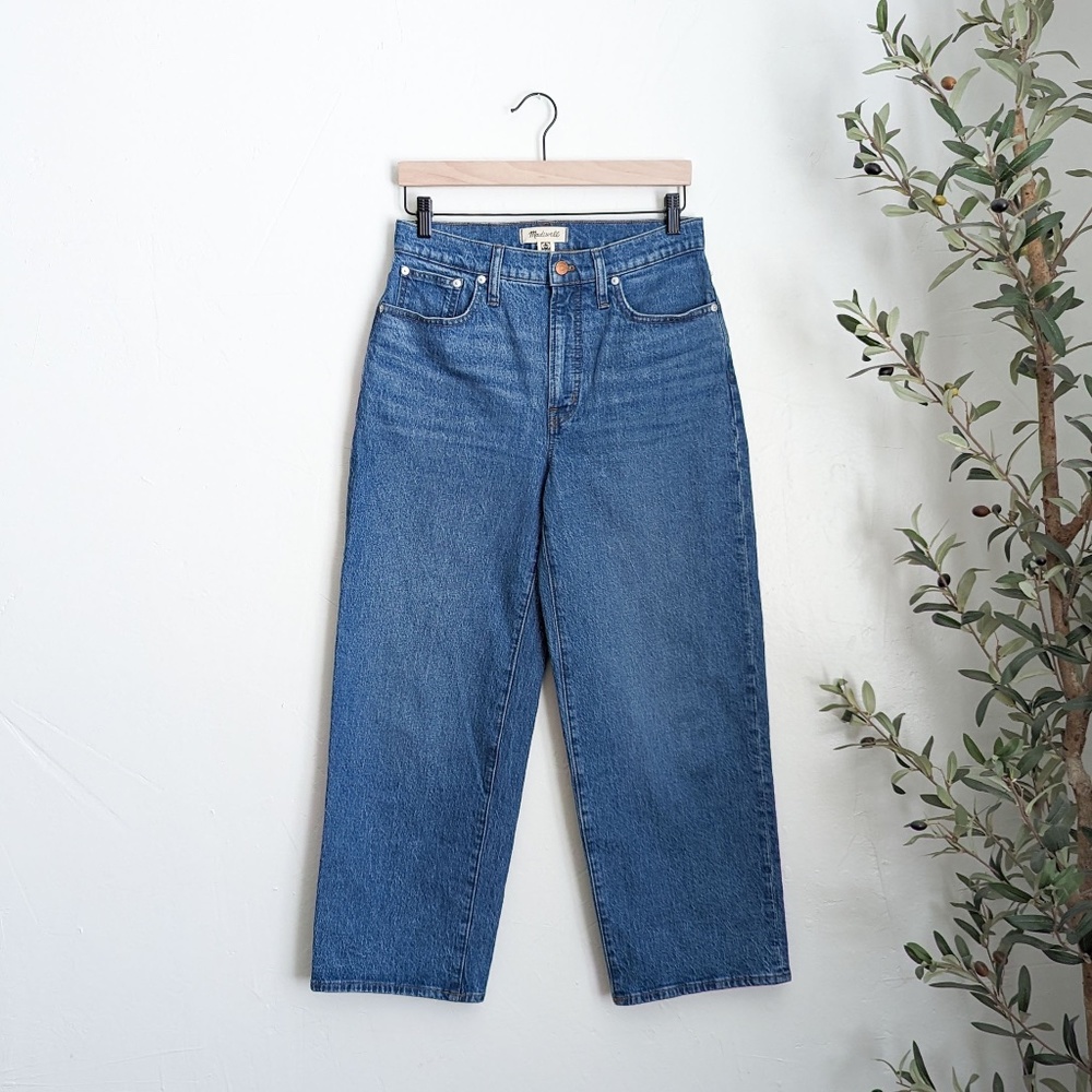 NWOT Madewell The Perfect Vintage Wide-Leg Crop Jean in Cresslow Wash